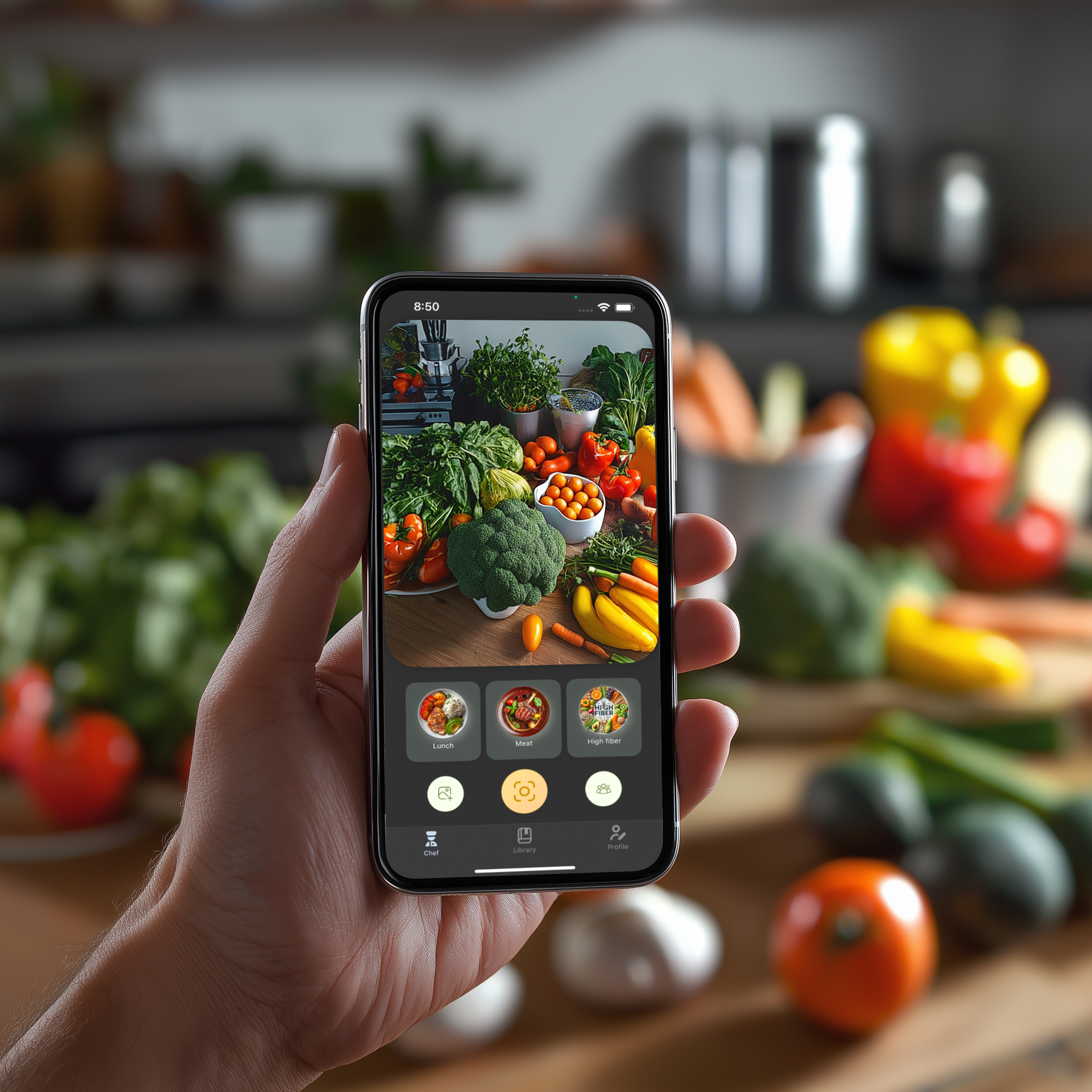 Take a photo of ingredients
